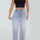 TRYLOOME Light Wash Wide-Leg Jeans