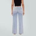 TRYLOOME Light Wash Wide-Leg Jeans