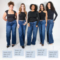 TRYLOOME Light Wash Wide-Leg Jeans